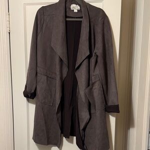 HYFVE dark tan faux suede size large Women's Jacket